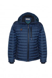 Men's winter jacket (blue, model 09)
