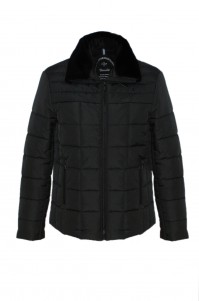 Men's winter jacket (black, model 10)